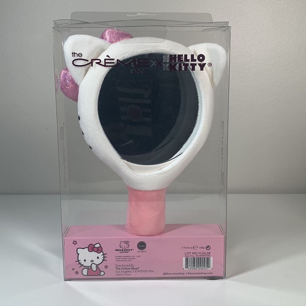 New The Creme Shop x Hello Kitty Limited Edition Portable Plush Mirror - Picture 3 of 3